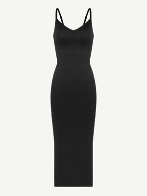 Wholesale Seamless Spaghetti Strap V-neck Maxi Shaper Dress