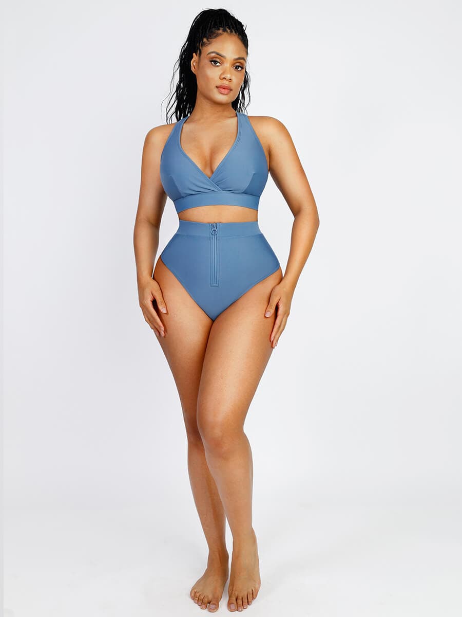 Wholesale Surplice Neckline Bikini Top