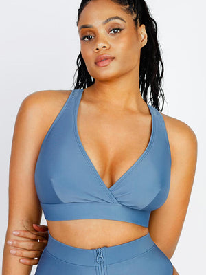 Wholesale Surplice Neckline Bikini Top