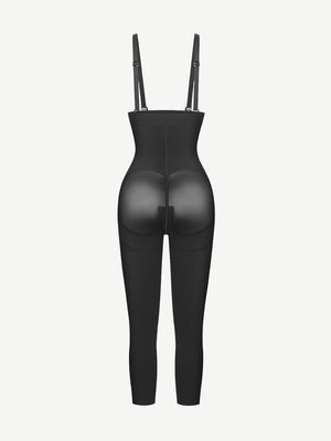 Wholesale Latex Open Bust Jumpsuit Tummy Control Shapewear with Adjustable Straps