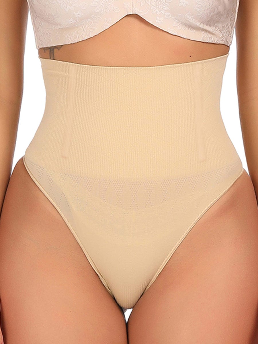 Wholesale Seamless 4 Steel Bones Shapewear Thong Natural Shaping