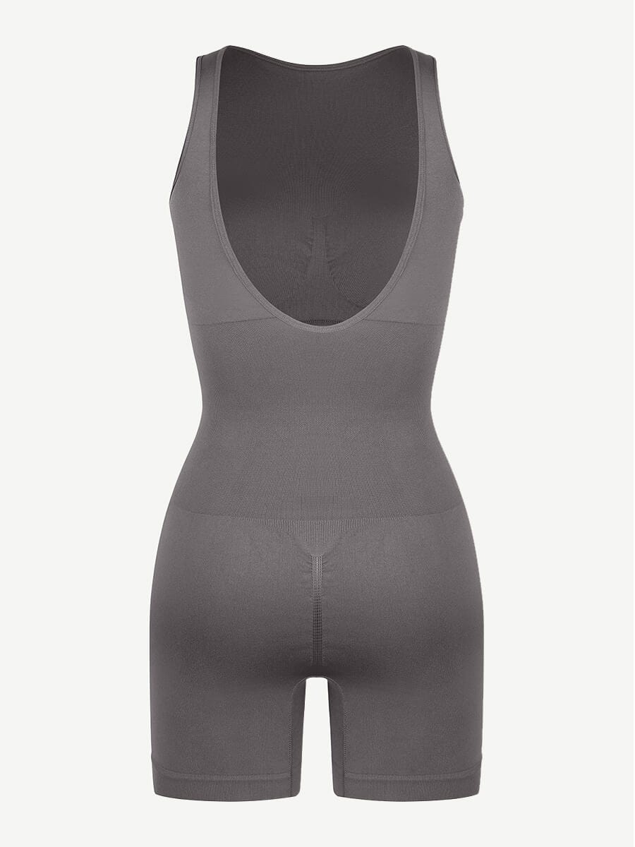 Wholesale Round Neck Seamless Sexy U Back Shape Shapewear with Removable Cups