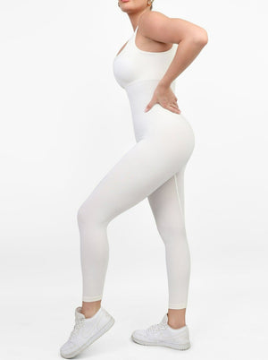 Wholesale Seamless Square Neck One Piece Sport Jumpsuit