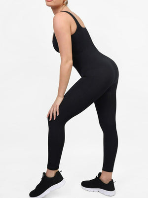 Wholesale Seamless Square Neck One Piece Sport Jumpsuit