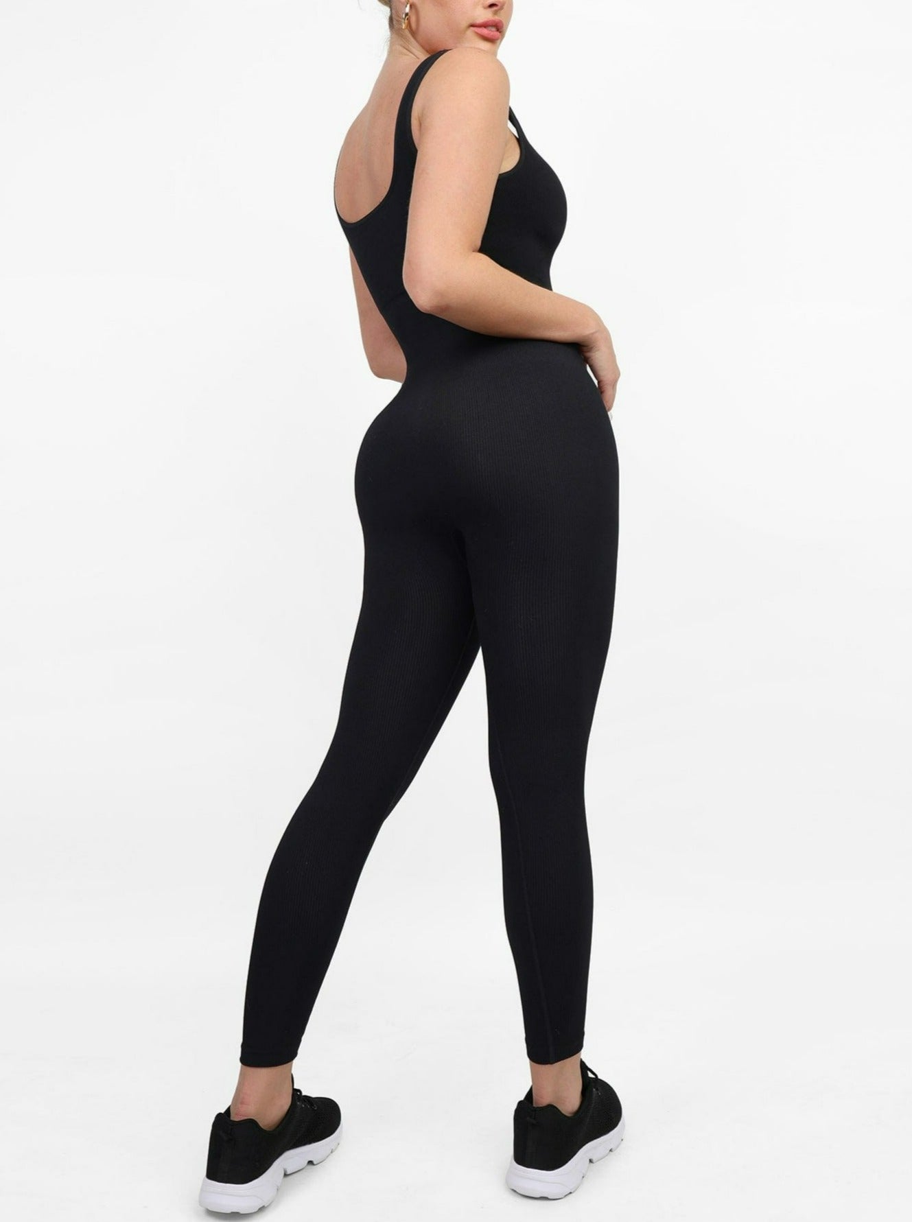 Wholesale Seamless Square Neck One Piece Sport Jumpsuit