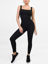 Wholesale Seamless Square Neck One Piece Sport Jumpsuit