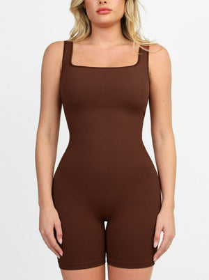 Wholesale Seamless Square Neck One Piece Sport Romper Or Jumpsuit