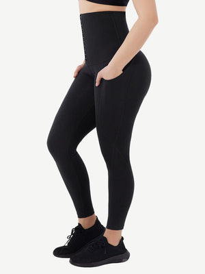 Wholesale Sports Shaping Belly Slimming Leg Slimming Body Pants With Pockets